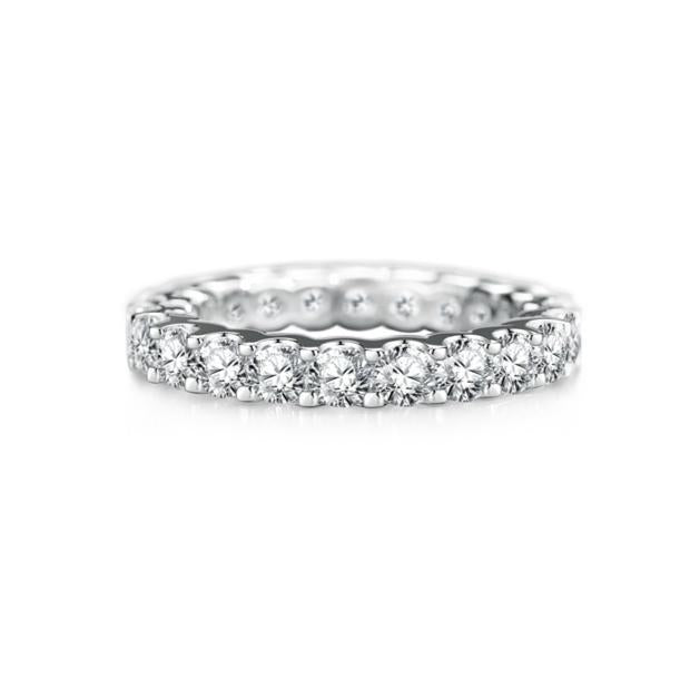 【T52】925 Sterling Silver CZ Eternity Ring