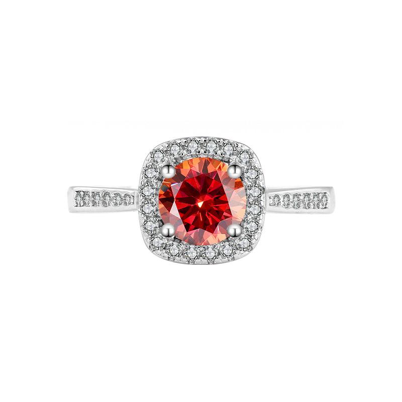 【#187】925 Sterling Silver Moissanite Proposal Engagement Wedding Ring