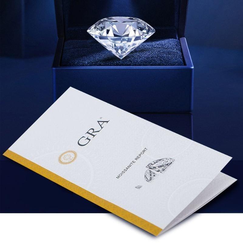 【#59】925 Sterling Silver Four-claw Emerald Cut Moissanie Ring