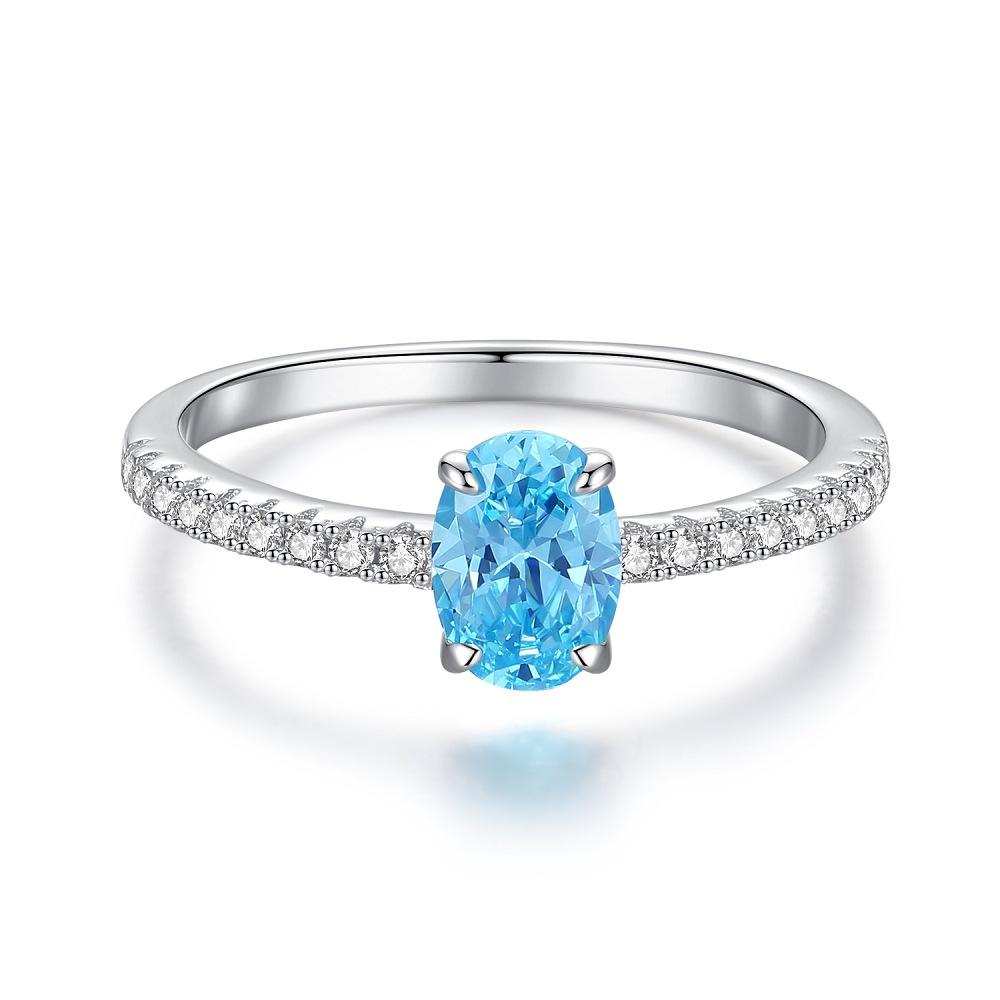 T10 925 Sterling Silver High Carbon Diamond Ice Flower Cut Ring3