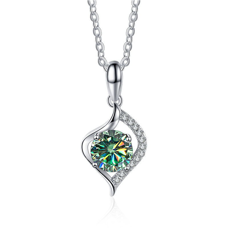 S925 silver allure pendant with moissanite, female temperament necklace, exclusive cross-border gift accessory3