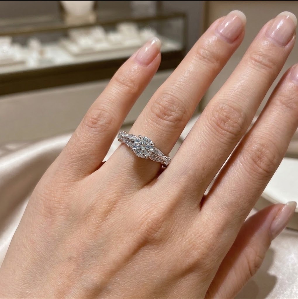 【#330】925 Sterling Silver Moissanite Ring Round Cut Solitaire Engagement Ring Classic Fine Jewelry for Women Anniversary Gift