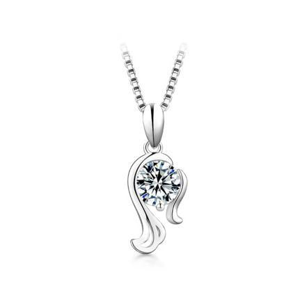 【#198】925 Sterling Silver 12 Zodiac Sign Moissanite Pendant Neckalce