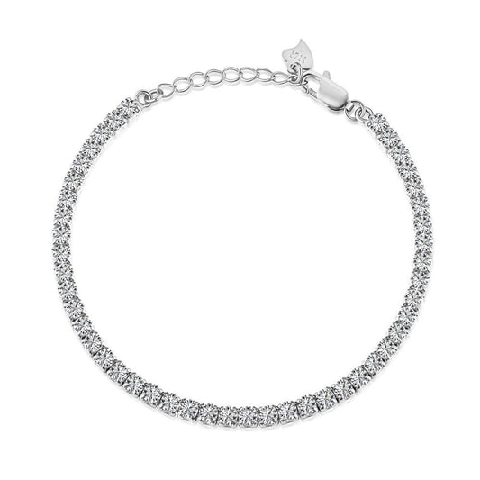 【T33】925 Sterling Silver 2-4mm Tennis Bracelet