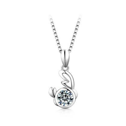 【#198】925 Sterling Silver 12 Zodiac Sign Moissanite Pendant Neckalce