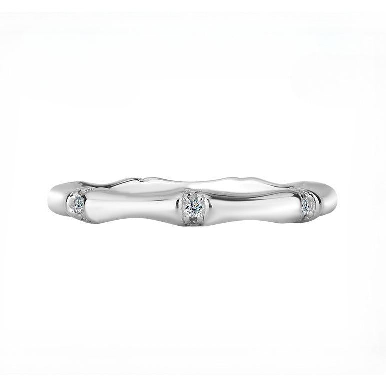 【#1】925 Sterling Silver Light Luxury Bamboo Knot Moissanite Ring