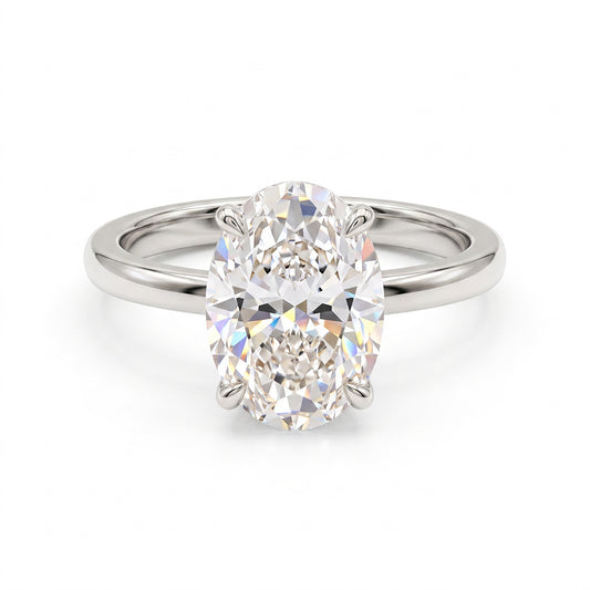 【t39m】925 Sterling Silver Oval Cut Moissanite Ring Oval Solitaire Promise Rings Engagement Wedding Jewelry for Women