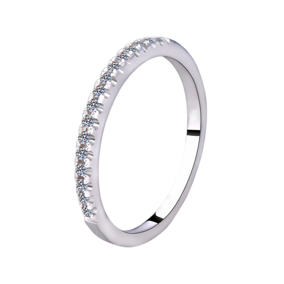 【#338】S925 Sterling Silver Marquise Cut Moissanite Ring Set Elegant Stackable Bridal Wedding Engagement Rings for Women Jewelry