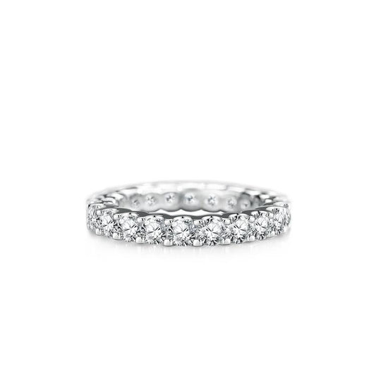 【T52】925 Sterling Silver CZ Eternity Ring
