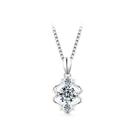【#198】925 Sterling Silver 12 Zodiac Sign Moissanite Pendant Neckalce