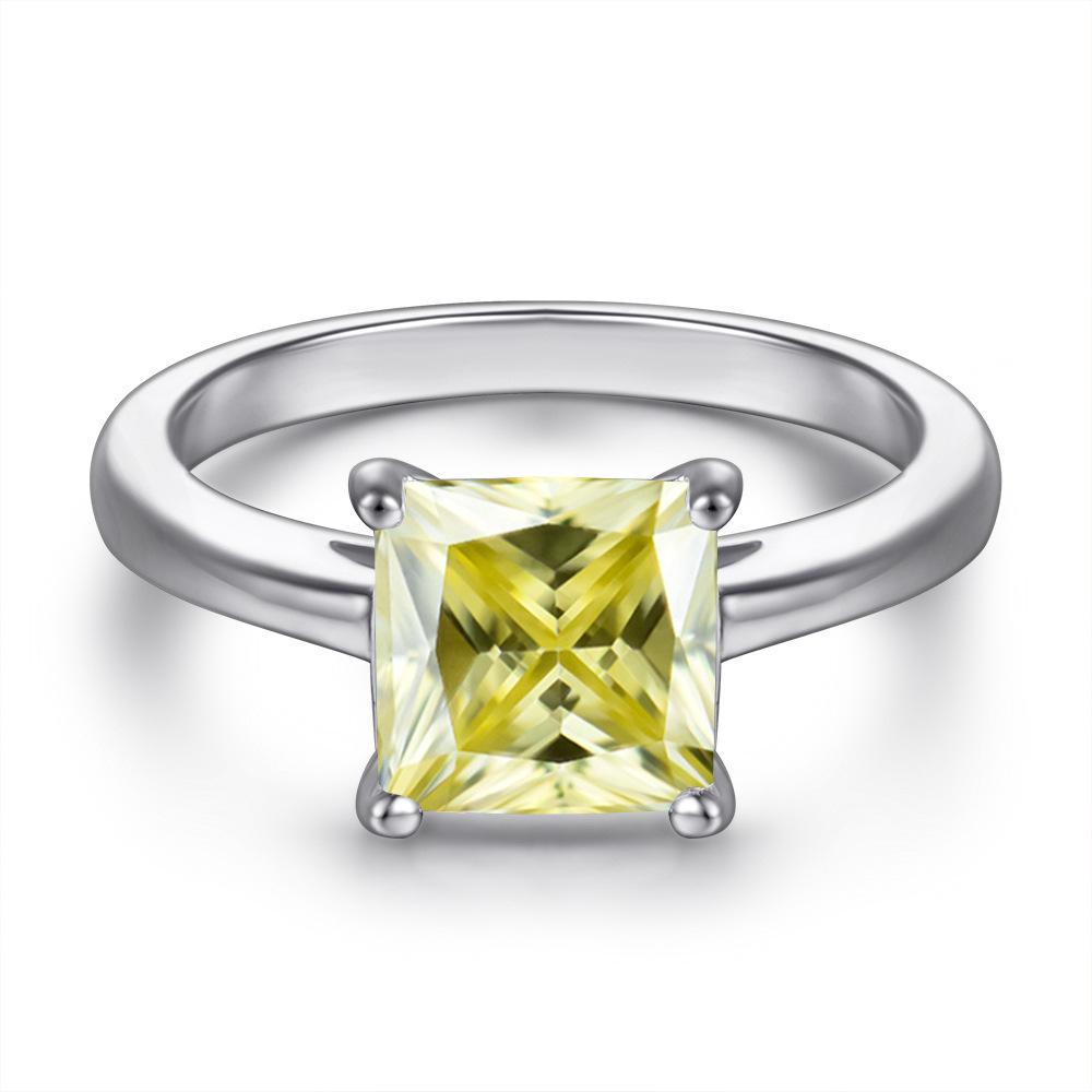 Elegant 925 Sterling Silver Cushion Cut Moissanite Engagement Ring15