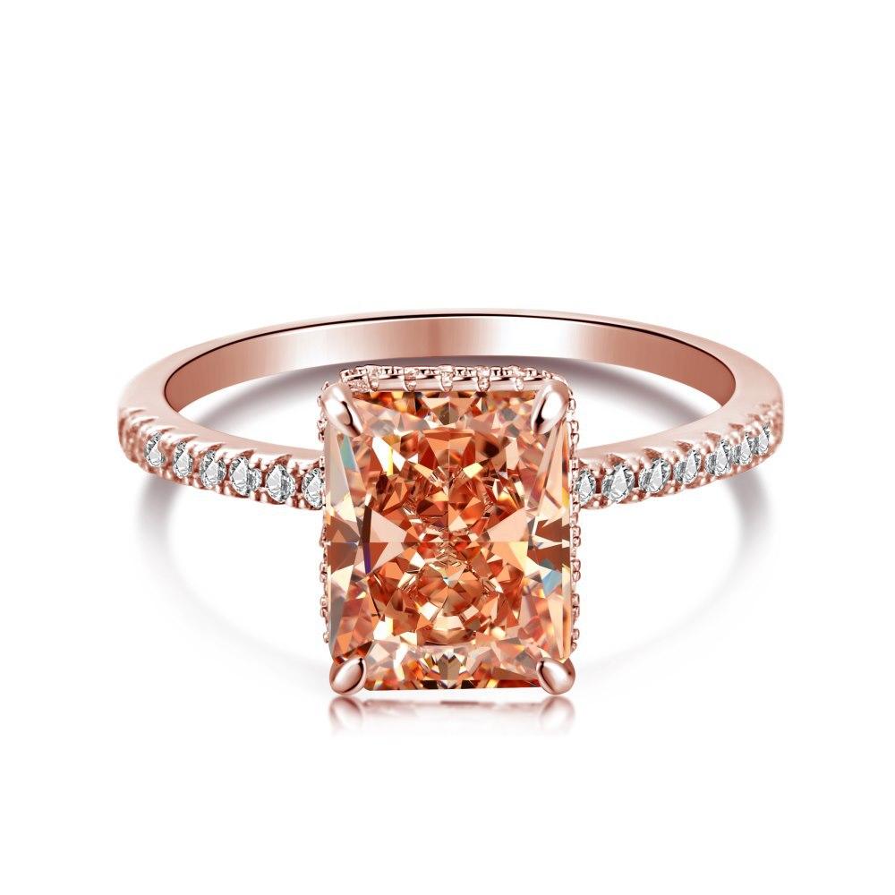 S925 Sterling Silver Ring with High Carbon Rhinestone, Heavy Industry Design4