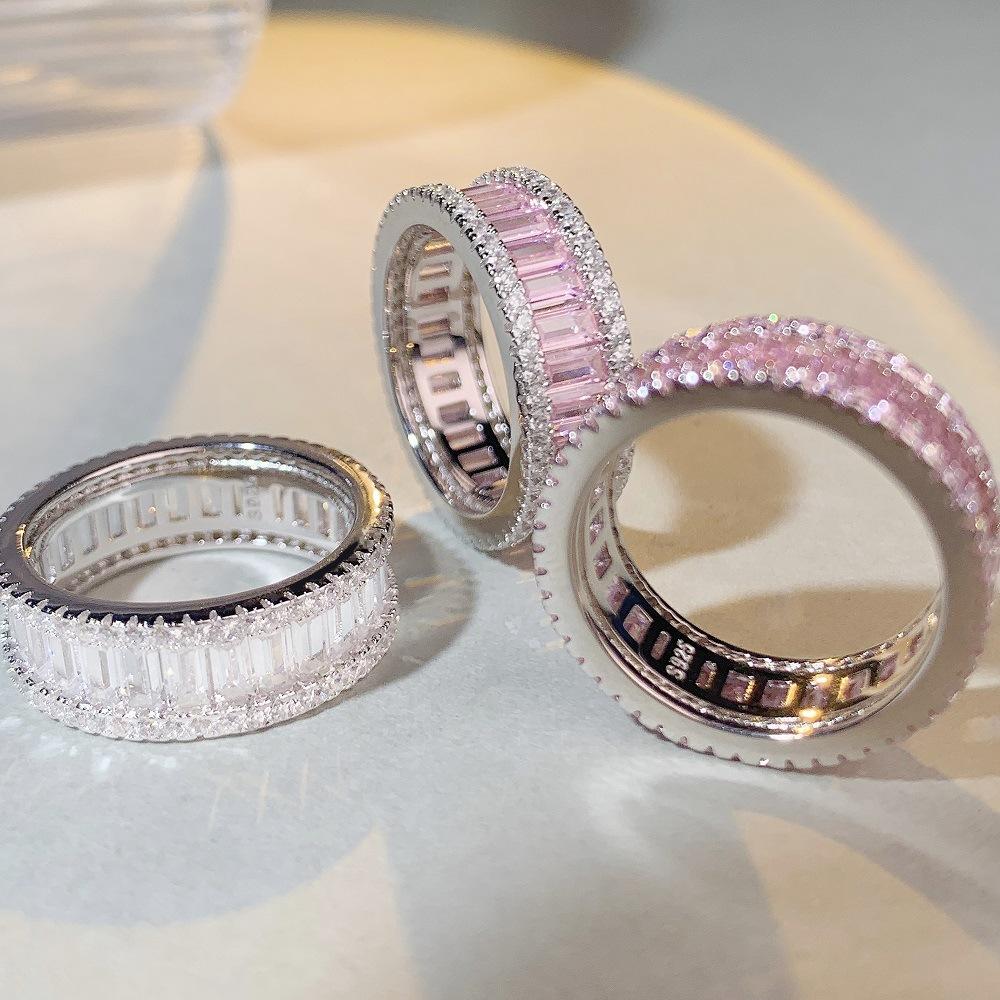 Elegant 925 Sterling Silver Cubic Zirconia Stackable Ring5