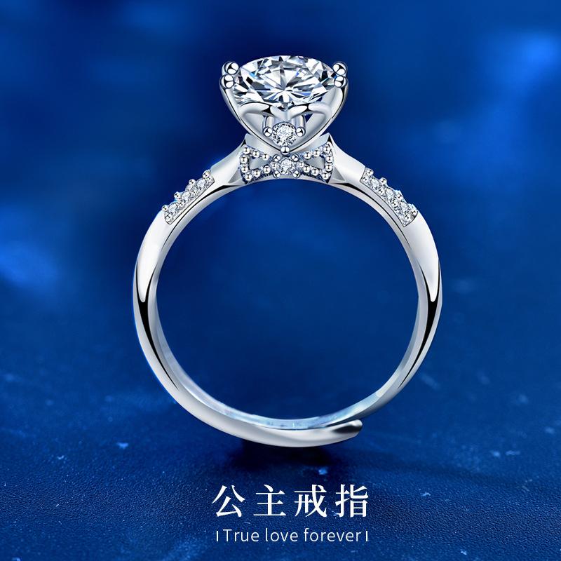 925 Sterling Silver Moissanite Bowknot Love Heart Jewelry1
