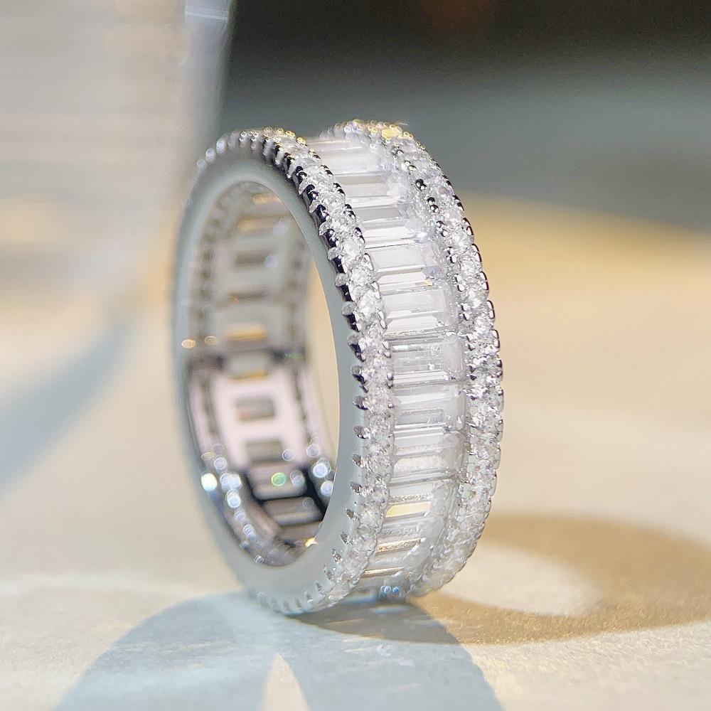 Elegant 925 Sterling Silver Cubic Zirconia Stackable Ring9