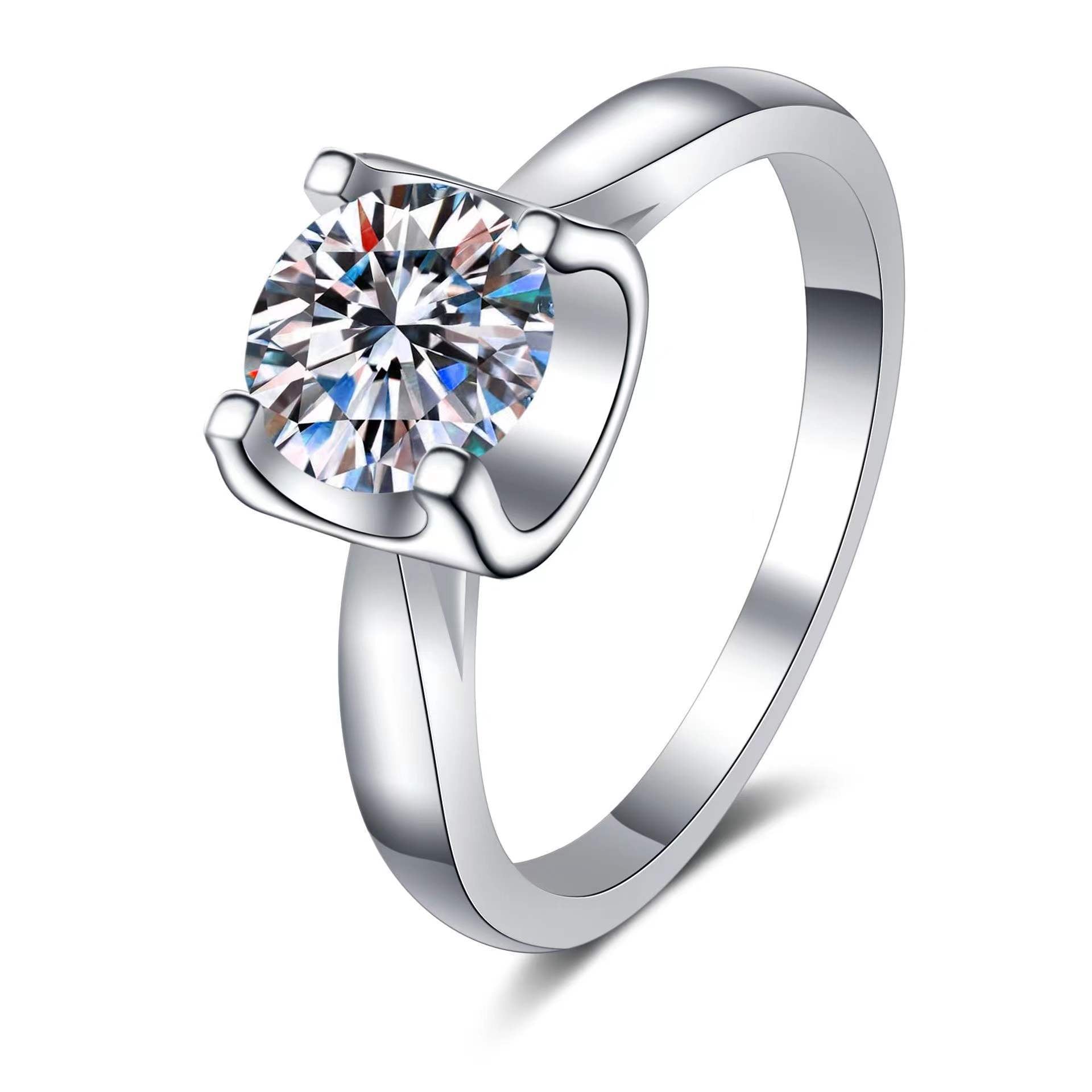 Elegant 925 Sterling Silver Moissanite Diamond Bull Head Ring4