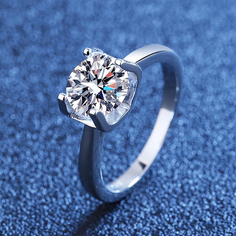 Elegant 925 Sterling Silver Moissanite Diamond Bull Head Ring0