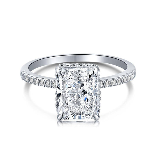 S925 Sterling Silver Ring with High Carbon Rhinestone, Heavy Industry Design15