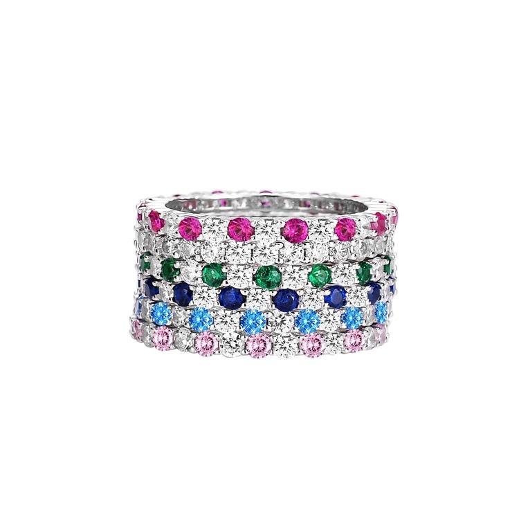 Elegant 925 Sterling Silver High Carbon Diamond Ring for Women11