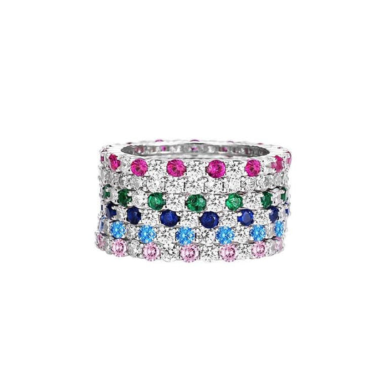 Elegant 925 Sterling Silver High Carbon Diamond Ring for Women11