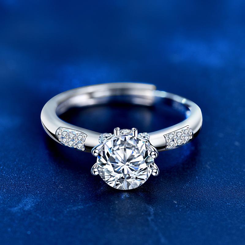 925 Sterling Silver Moissanite Bowknot Love Heart Jewelry3