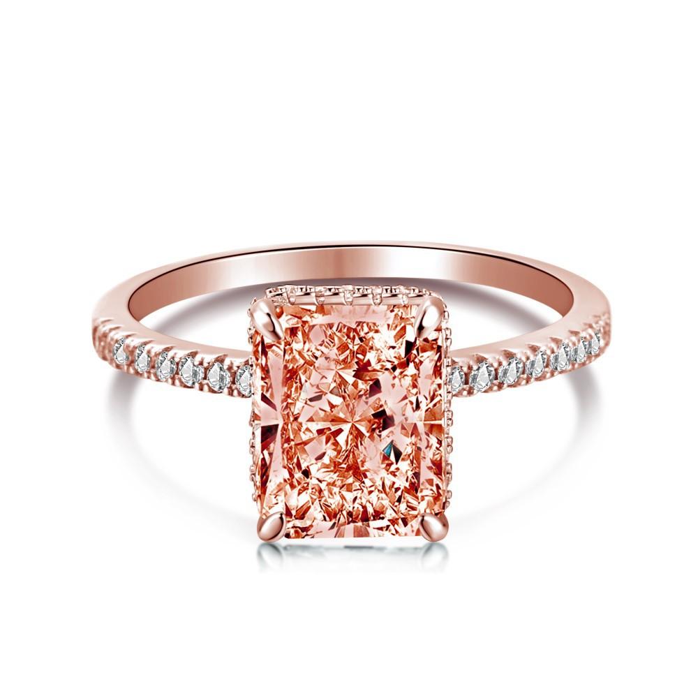 S925 Sterling Silver Ring with High Carbon Rhinestone, Heavy Industry Design1