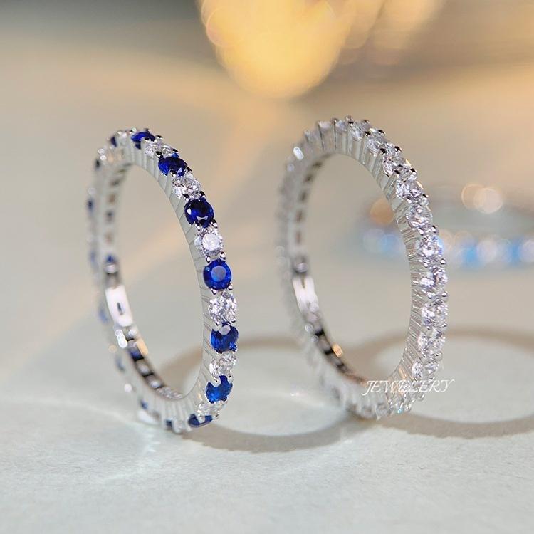 Elegant 925 Sterling Silver High Carbon Diamond Ring for Women9