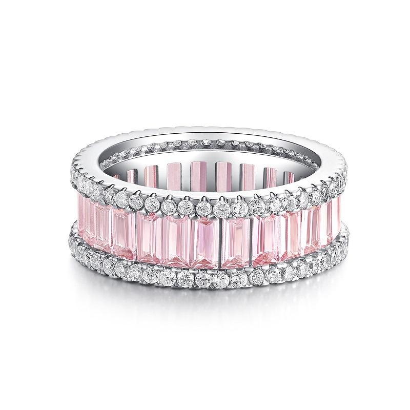 Elegant 925 Sterling Silver Cubic Zirconia Stackable Ring8