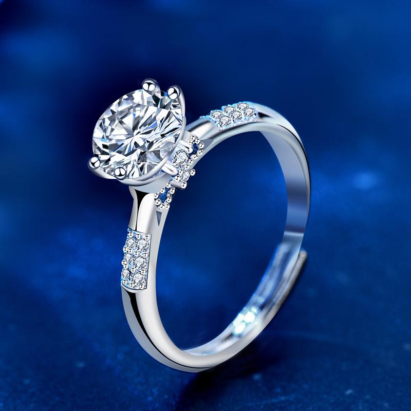 925 Sterling Silver Moissanite Bowknot Love Heart Jewelry2
